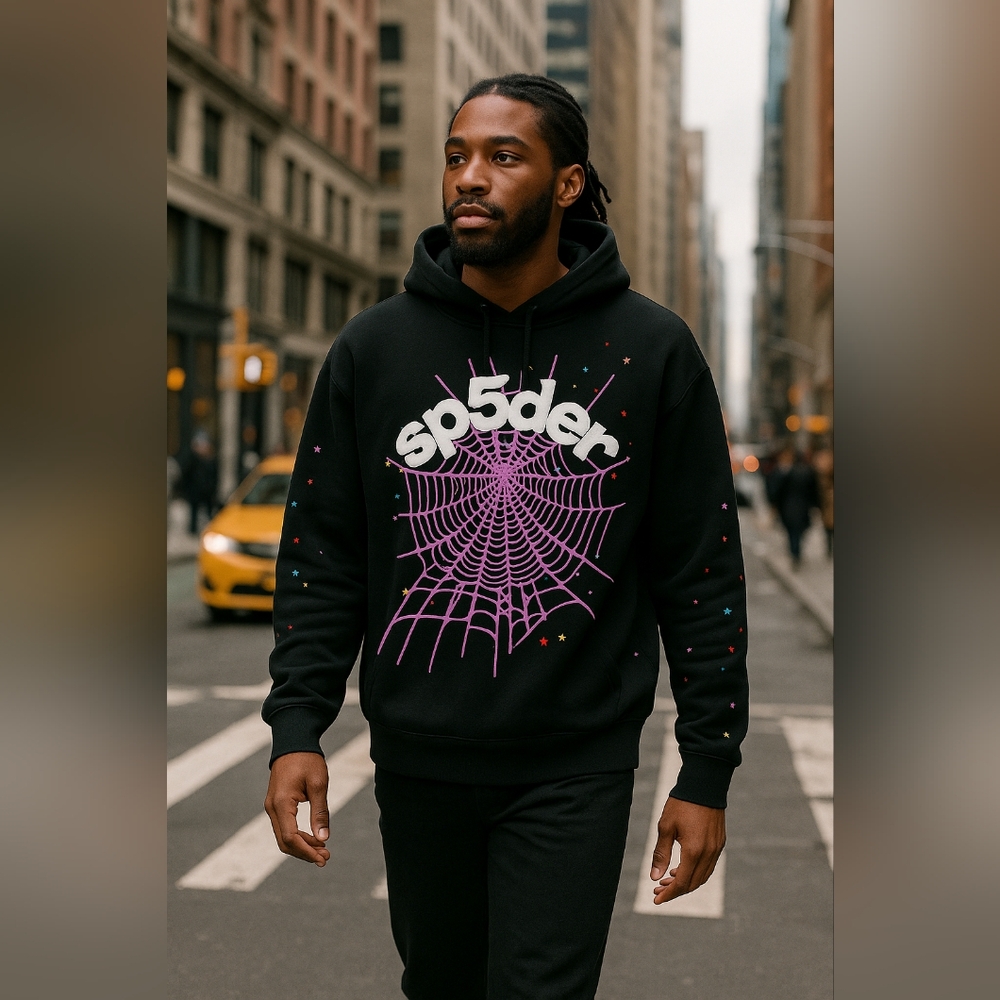Sp5der OG Web Hoodie Black L Streetwear edición limitada NWOT